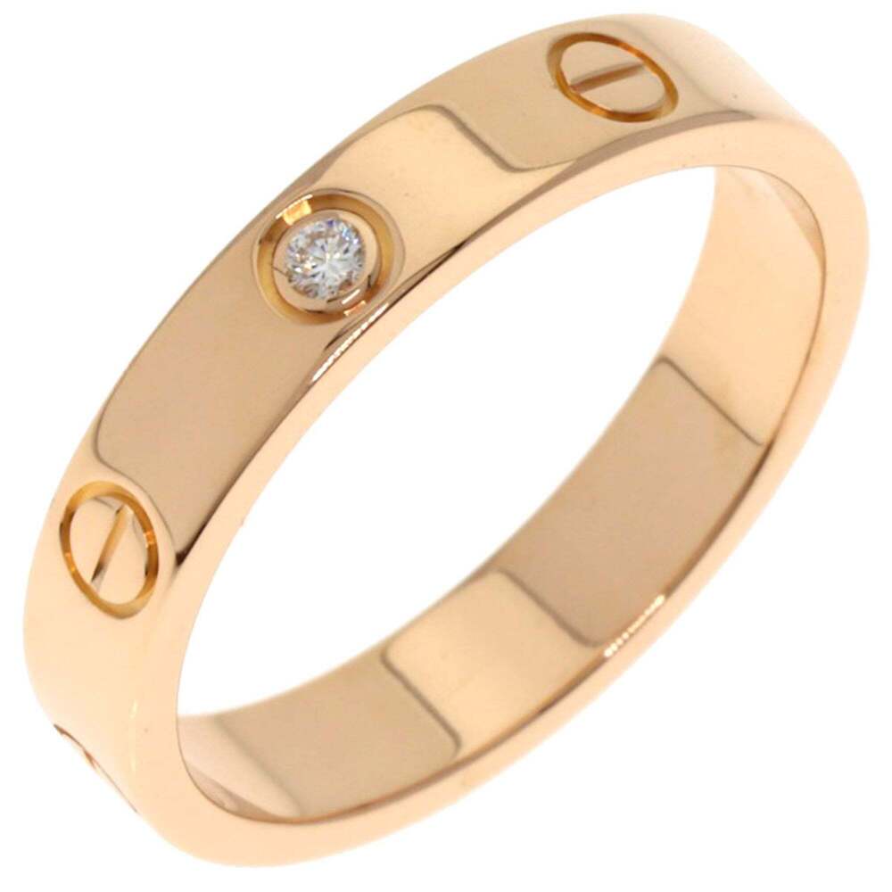CARTIER Authentic 18k Gold Diamond Love Ring #56 - Picture 2 of 7